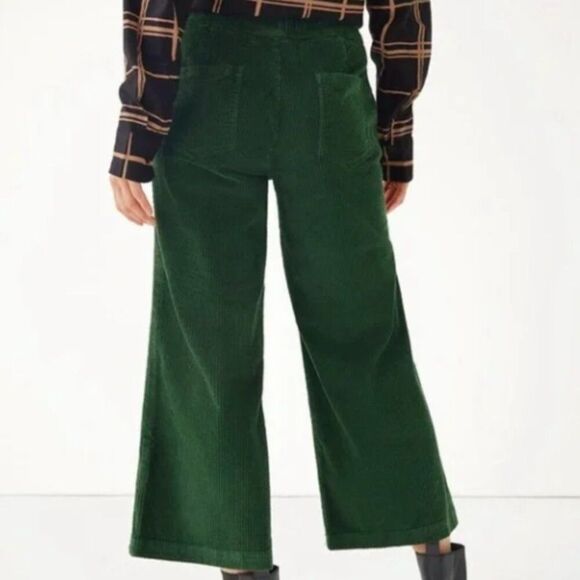 NWOT Pact Green Casual Wide-Leg Bottoms Size Small - Picture 3 of 8